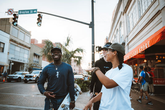 People Smiling While Wearing VibeOStudios Organic Clothing