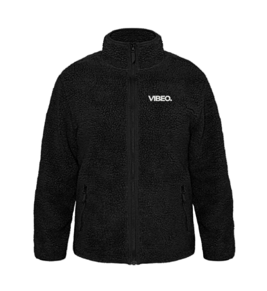 VIBEO Recycled Jacket - Sustainable Comfort with 100% Recycled Polyester Black